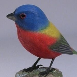 Danbury Mint Painted Bunting Bird